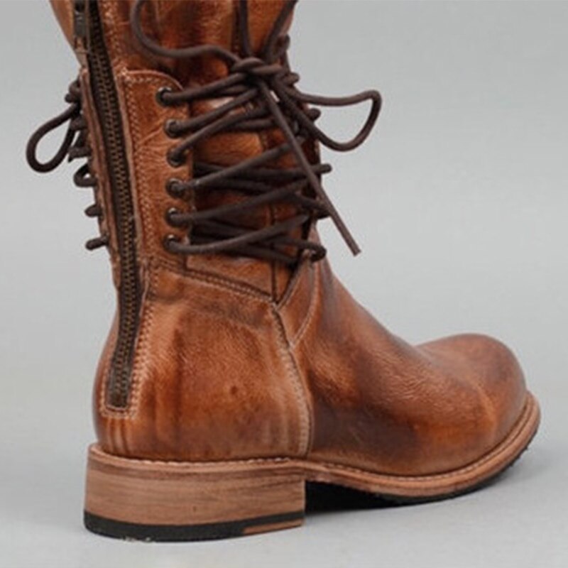 Bottes de Chevalière à Talon Épais