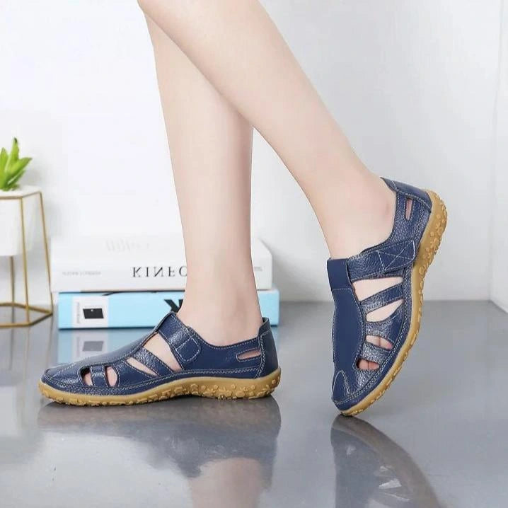 Sandales Vintage en Cuir Véritable