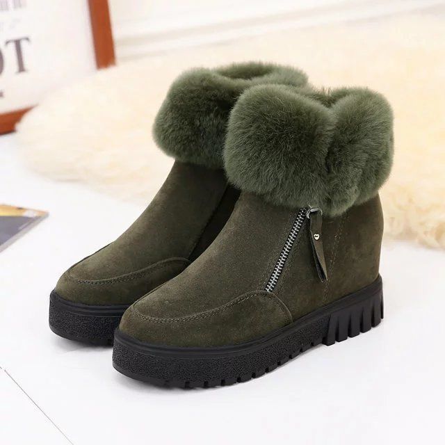 Bottes de Neige Courtes Talon Intégré