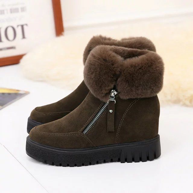 Bottes de Neige Courtes Talon Intégré