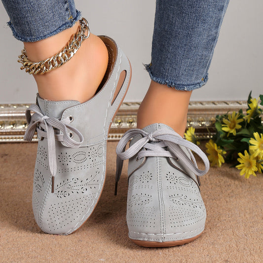 Mules Baskets à Lacets