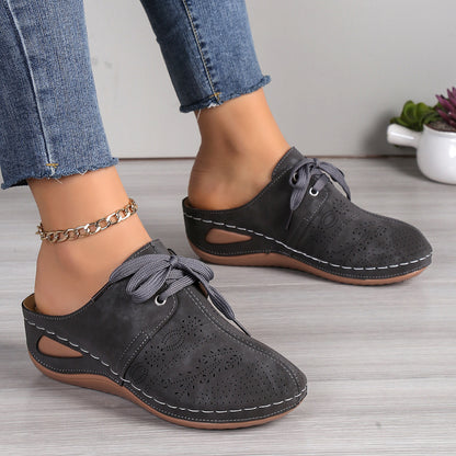 Mules Baskets à Lacets