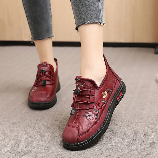 Fashion Warm Mother Shoes Non-slip Thickening