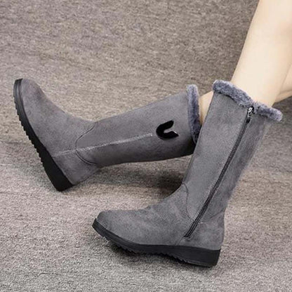 Bottes Martin Velours Mi-Tube