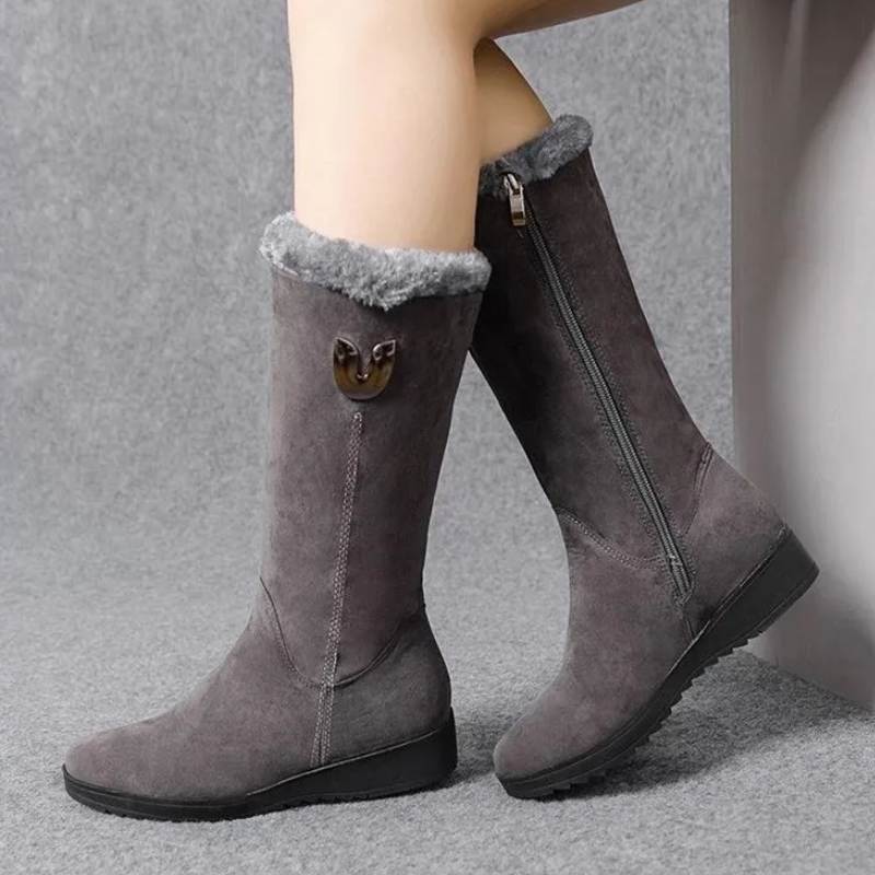 bottes femme talon plat