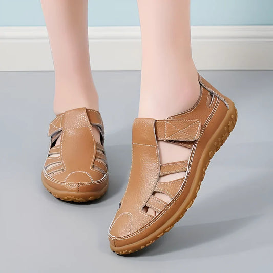 Sandales Vintage en Cuir Véritable