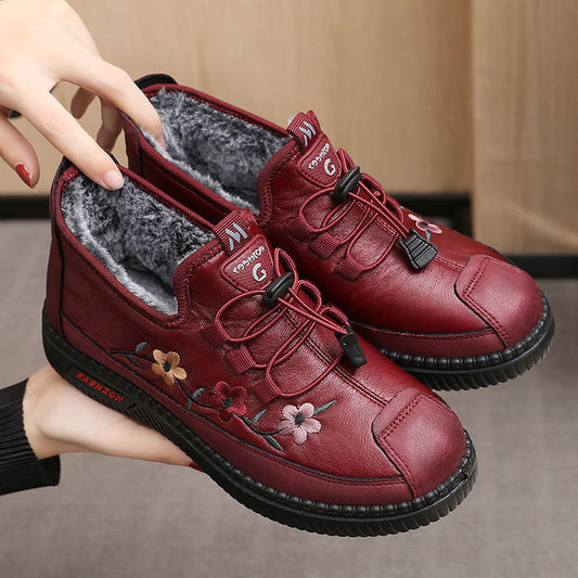 Fashion Warm Mother Shoes Non-slip Thickening
